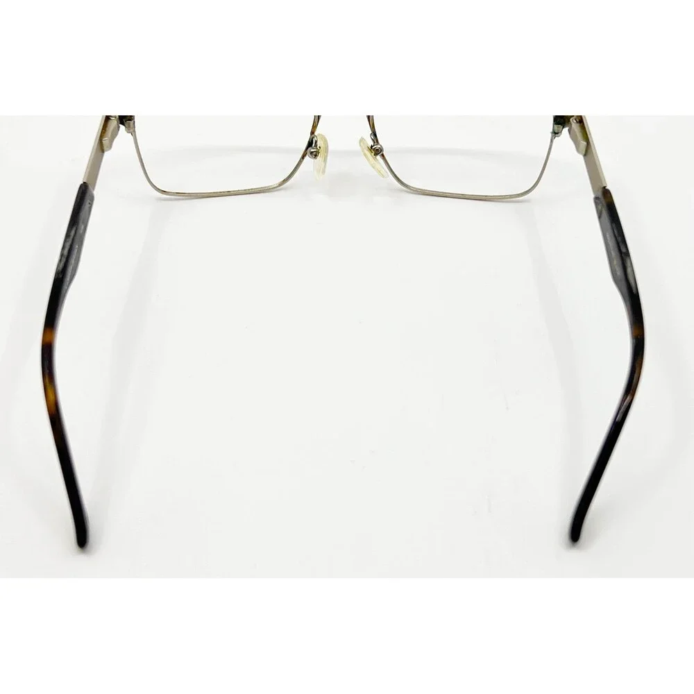 Alexander Julian Eyeglasses Mens Black Foil Tortoise Shell Rectangular 55-17-140